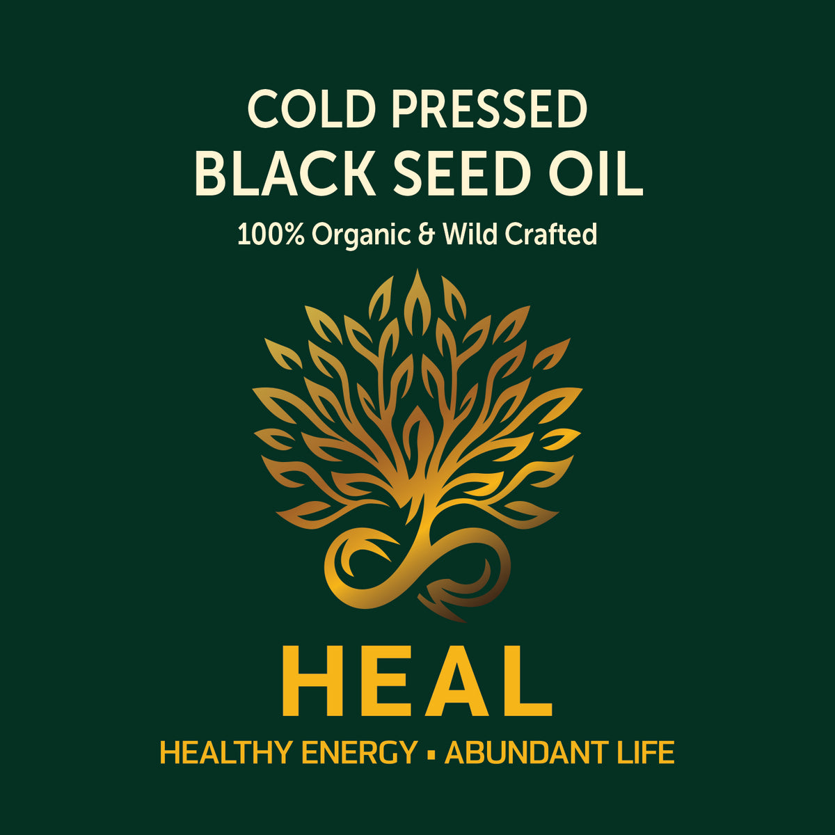 HEAL Organic Black Seed Oil | Pure Cold-Pressed Nigella Sativa | 4 oz