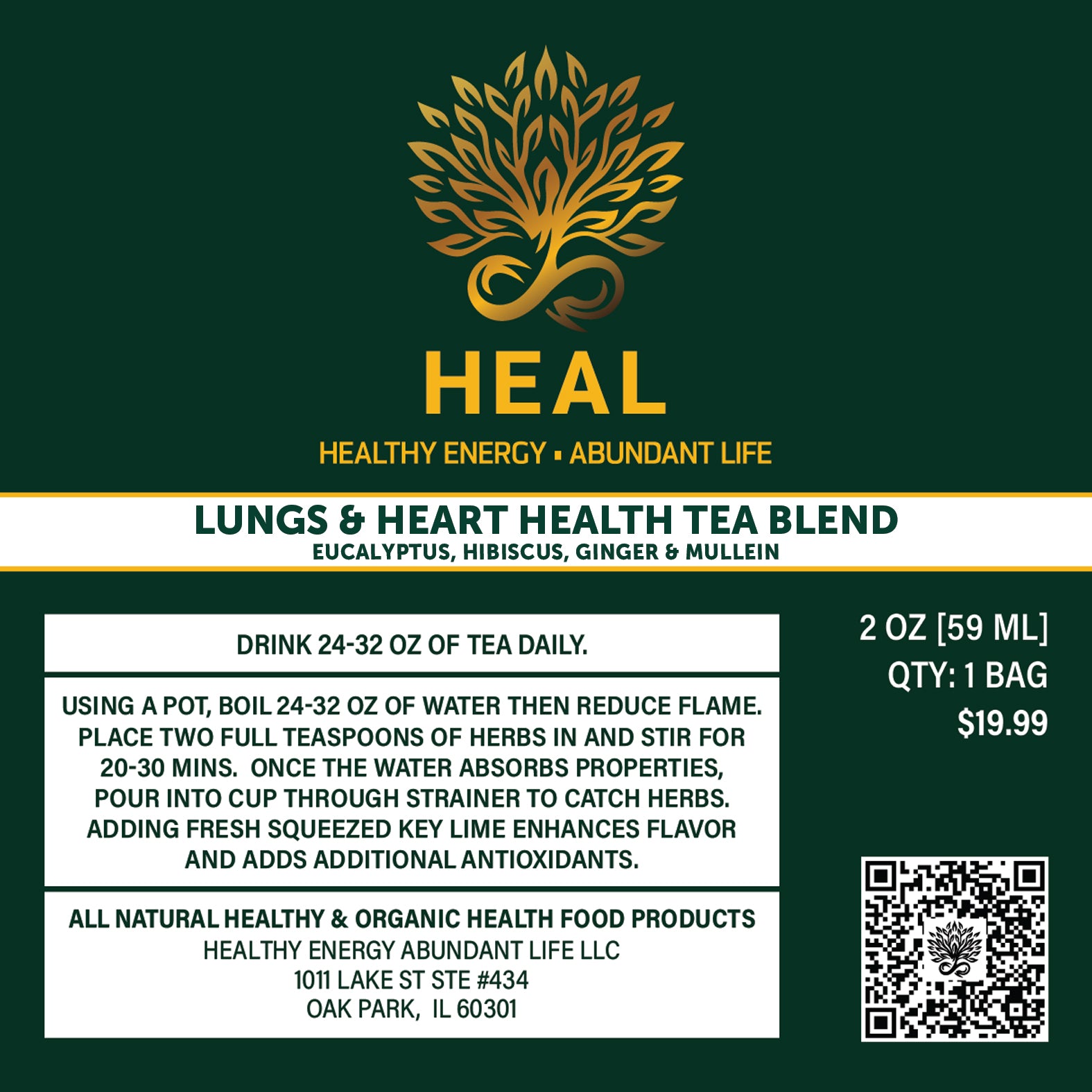 Lung & Heart Health Tea Blend